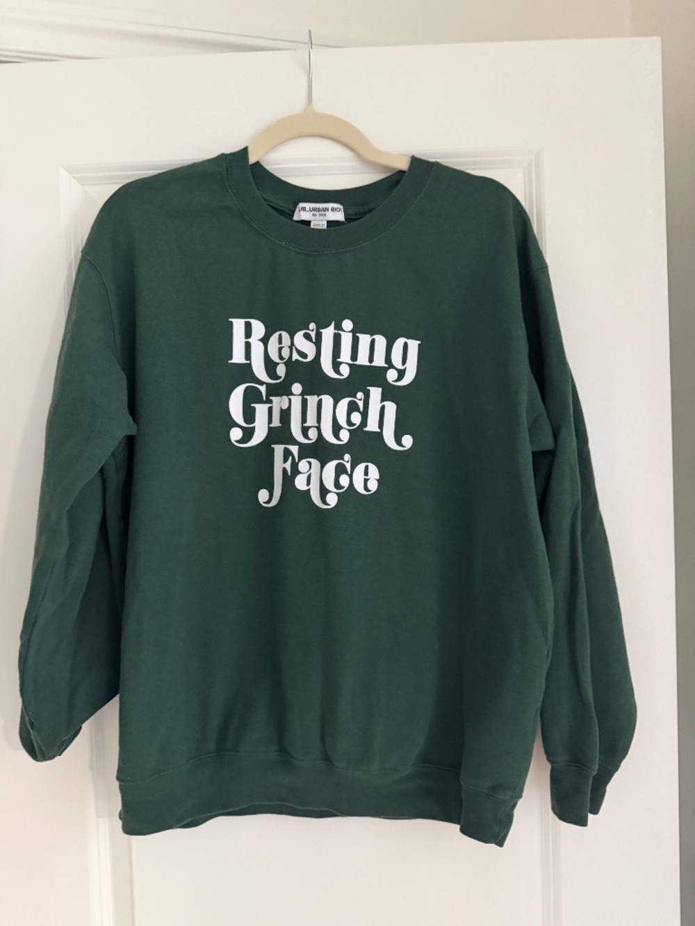 Resting Grinch Face Sweatshirt from Suburban Riot